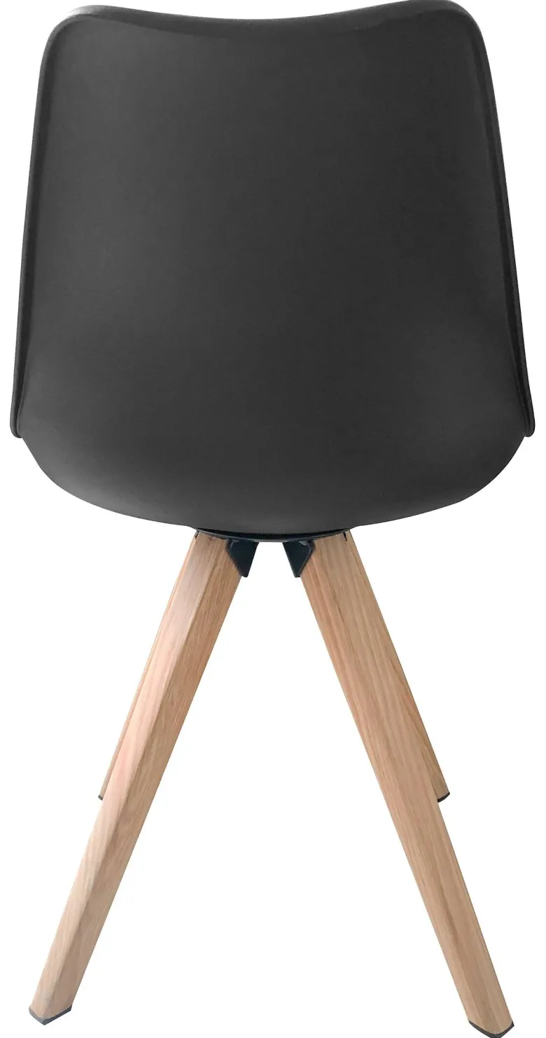 Stuhl KIRA 2er-Set schwarz Kunststoff B/H/T: ca. 48x86x55,5 cm