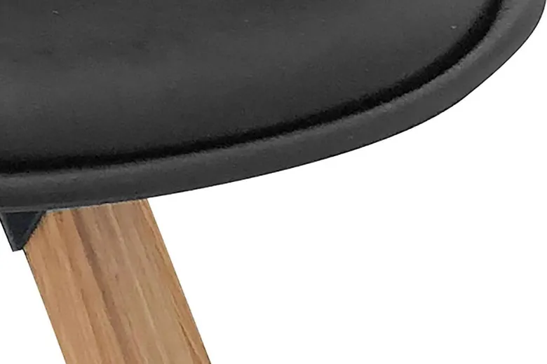 Stuhl KIRA 2er-Set schwarz Kunststoff B/H/T: ca. 48x86x55,5 cm