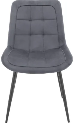 Stuhl KIRA grau Webstoff B/H/T: ca. 52x82,5x59,5 cm