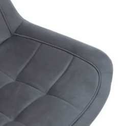 Stuhl KIRA grau Webstoff B/H/T: ca. 52x82,5x59,5 cm