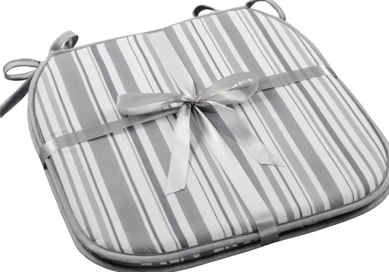 Stuhlkissen grau Polyester B/L/S: ca. 38x38x1 cm