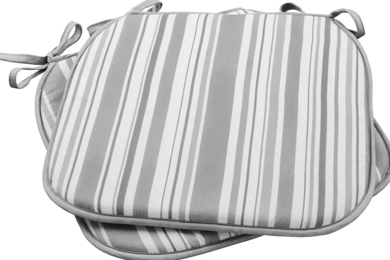 Stuhlkissen grau Polyester B/L/S: ca. 38x38x1 cm