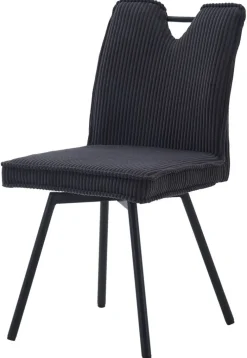 Stuhl Lara anthrazit Kord B/H/T: ca. 47x89x58 cm