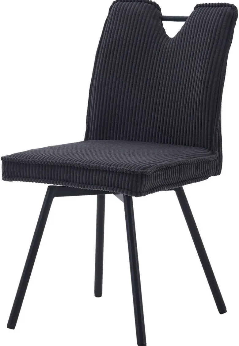 Stuhl Lara anthrazit Kord B/H/T: ca. 47x89x58 cm
