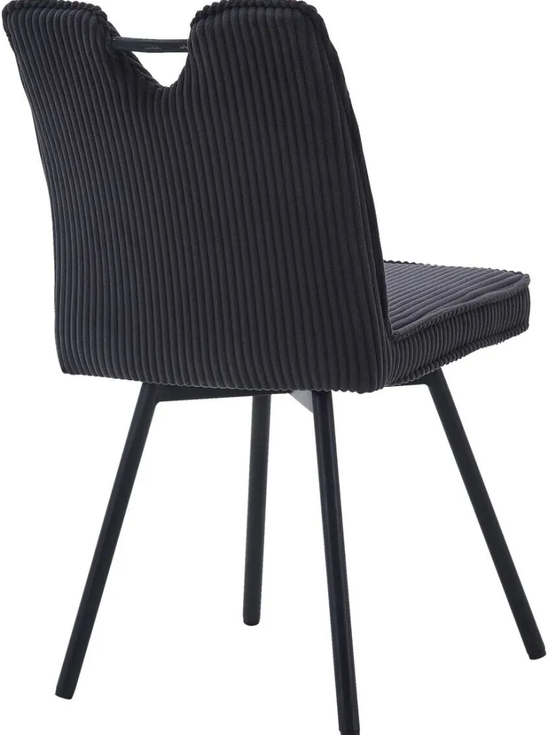 Stuhl Lara anthrazit Kord B/H/T: ca. 47x89x58 cm