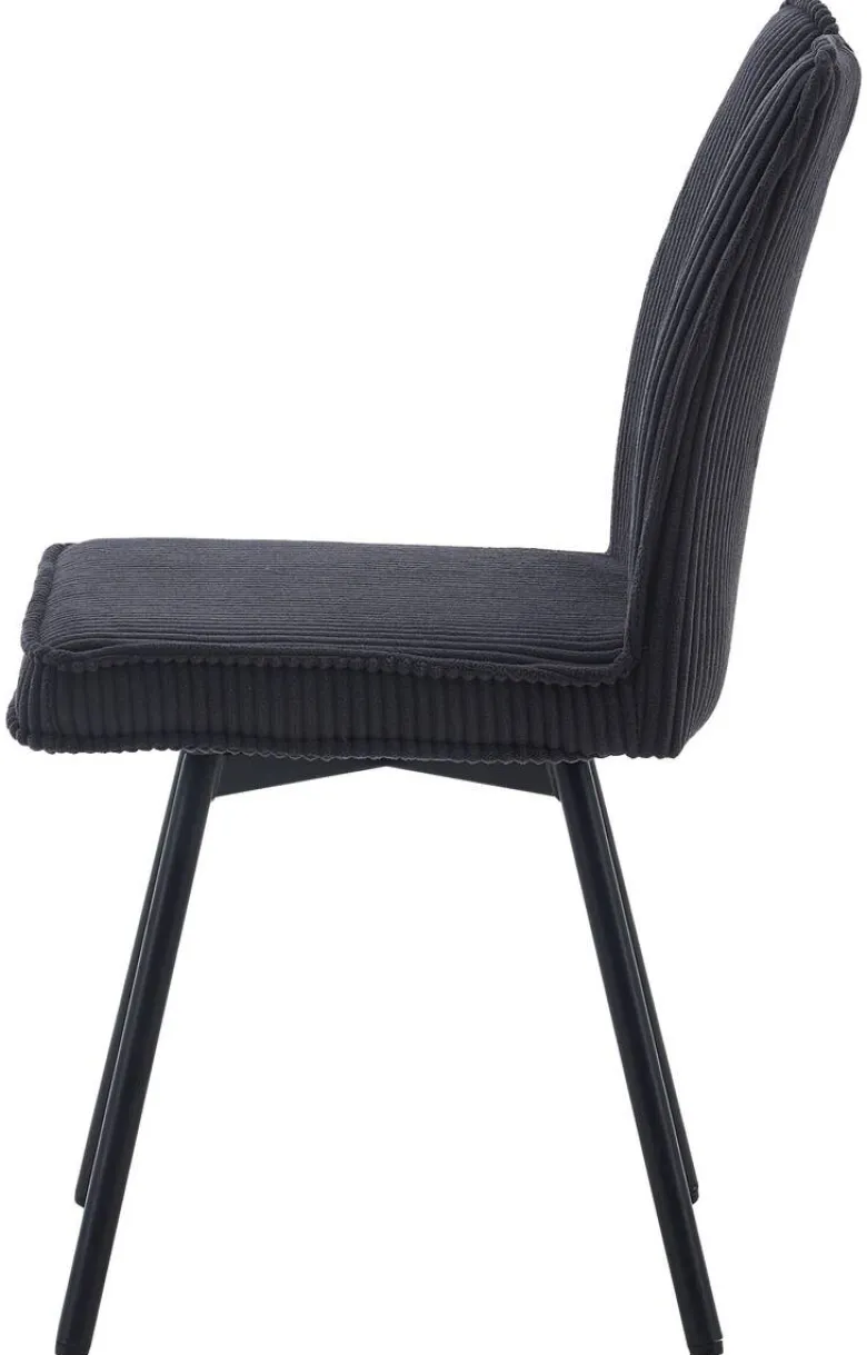 Stuhl Lara anthrazit Kord B/H/T: ca. 47x89x58 cm