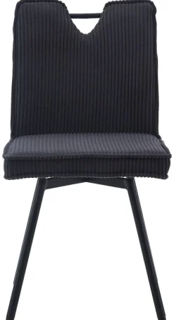 Stuhl Lara anthrazit Kord B/H/T: ca. 47x89x58 cm