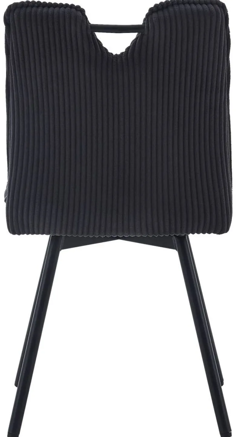 Stuhl Lara anthrazit Kord B/H/T: ca. 47x89x58 cm