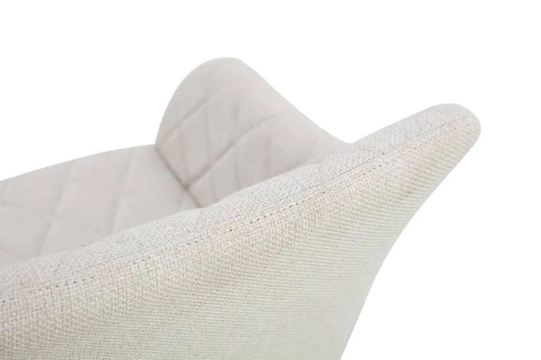 Stuhl LEA, 2er Set creme Webstoff B/H/T: ca. 56x83x60 cm