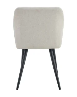 Stuhl LEA, 2er Set creme Webstoff B/H/T: ca. 56x83x60 cm