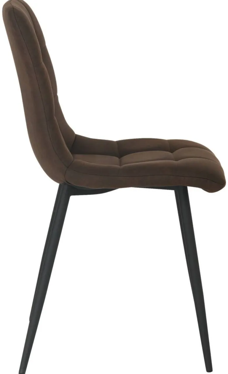 Stuhl Lech braun Microfaser B/H/T: ca. 45x88x53,5 cm