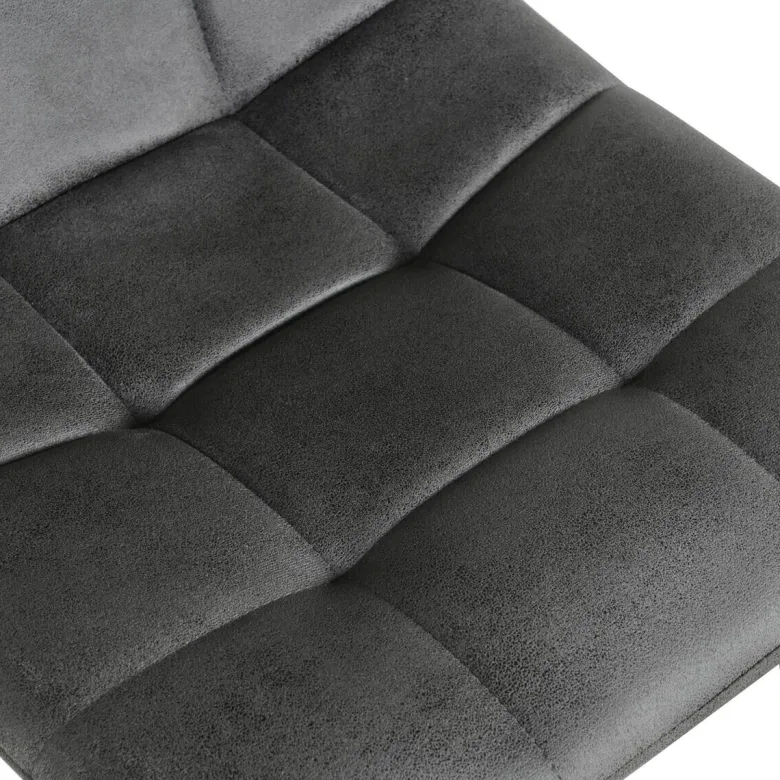 Stuhl Lech dunkelgrau Microfaser B/H/T: ca. 45x88x53,5 cm