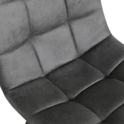 Stuhl Lech dunkelgrau Microfaser B/H/T: ca. 45x88x53,5 cm