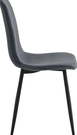 Stuhl Leipzig, 4er-Set anthrazit Microfaser B/H/T: ca. 44x92x54 cm