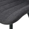 Stuhl LOTTA, 2er Set anthrazit Webstoff B/H/T: ca. 53x86x59 cm