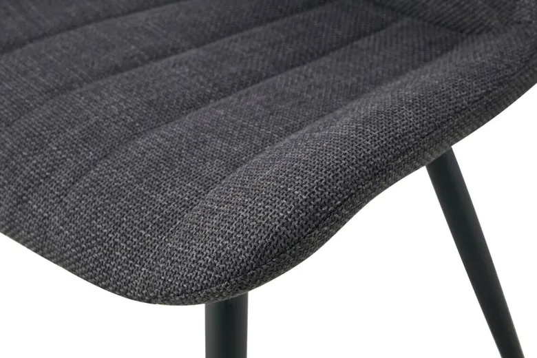 Stuhl LOTTA, 2er Set anthrazit Webstoff B/H/T: ca. 53x86x59 cm