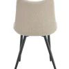 Stuhl LOTTA, 2er Set creme Webstoff B/H/T: ca. 53x86x59 cm
