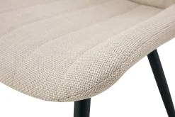 Stuhl LOTTA, 2er Set creme Webstoff B/H/T: ca. 53x86x59 cm