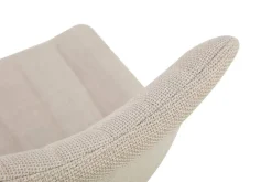 Stuhl LOTTA, 2er Set creme Webstoff B/H/T: ca. 53x86x59 cm