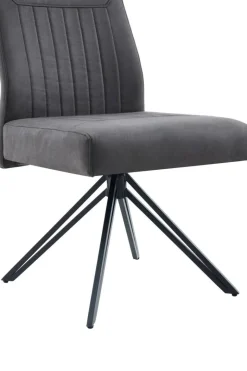 Stuhl Maggy anthrazit Microfaser B/H/T: ca. 54x97x69 cm