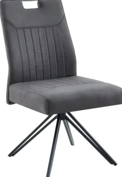 Stuhl Maggy anthrazit Microfaser B/H/T: ca. 54x97x69 cm
