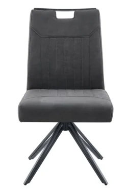 Stuhl Maggy anthrazit Microfaser B/H/T: ca. 54x97x69 cm