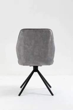 Stuhl Mailand grau Microfaser B/H/T: ca. 53x89x64 cm