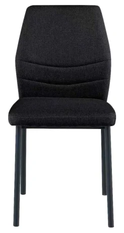 Stuhl Marbella schwarz Webstoff B/H/T: ca. 45x86x56 cm