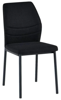 Stuhl Marbella schwarz Webstoff B/H/T: ca. 45x86x56 cm