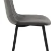 Stuhl Mira 2er Set grau Samtoptik B/H/T: ca. 44x89x53,5 cm
