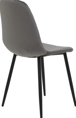 Stuhl Mira 2er Set grau Samtoptik B/H/T: ca. 44x89x53,5 cm