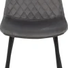Stuhl Mira 4er Set grau Samtoptik B/H/T: ca. 44x89x53,5 cm