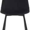 Stuhl Mira 2er Set schwarz Samtoptik B/H/T: ca. 44x89x53,5 cm