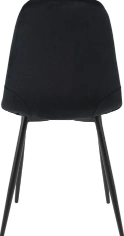 Stuhl Mira 2er Set schwarz Samtoptik B/H/T: ca. 44x89x53,5 cm