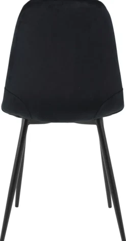 Stuhl Mira 4er Set schwarz Samtoptik B/H/T: ca. 44x89x53,5 cm