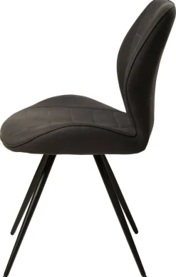 Stuhl New York anthrazit Microfaser B/H/T: ca. 51x87x55 cm