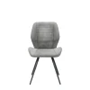 Stuhl New York grau Microfaser B/H/T: ca. 51x87x55 cm