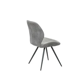 Stuhl New York grau Microfaser B/H/T: ca. 51x87x55 cm