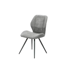 Stuhl New York grau Microfaser B/H/T: ca. 51x87x55 cm