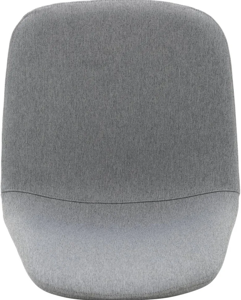 Stuhl Pia grau buche Microfaser Metall