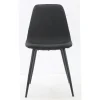 Stuhl Pia schwarz Microfaser Metall