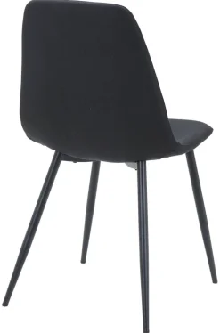 Stuhl Pia schwarz Microfaser Metall