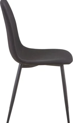 Stuhl Pia schwarz Microfaser B/H/T: ca. 44x87x41 cm