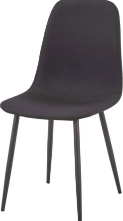 Stuhl Pia schwarz Microfaser B/H/T: ca. 44x87x41 cm
