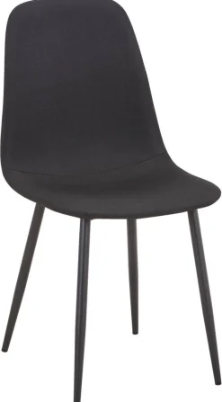 Stuhl Pia schwarz Microfaser B/H/T: ca. 44x87x41 cm