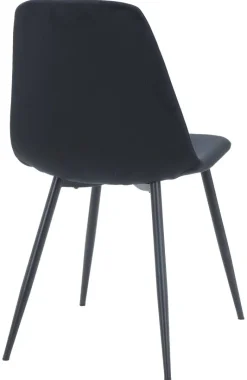 Stuhl Pia schwarz Samt B/H/T: ca. 52,5x86x45 cm
