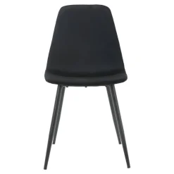 Stuhl Pia schwarz Samt B/H/T: ca. 52,5x86x45 cm