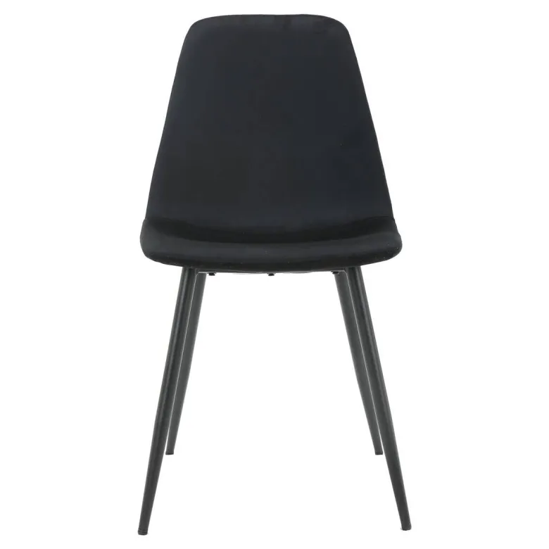 Stuhl Pia schwarz Samt B/H/T: ca. 52,5x86x45 cm
