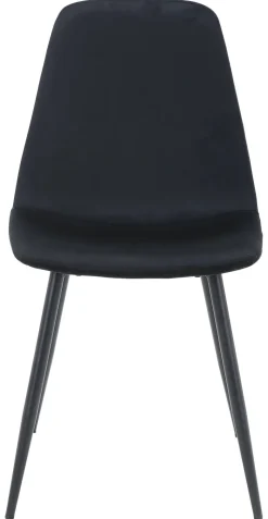 Stuhl Pia schwarz Samt B/H/T: ca. 52,5x86x45 cm