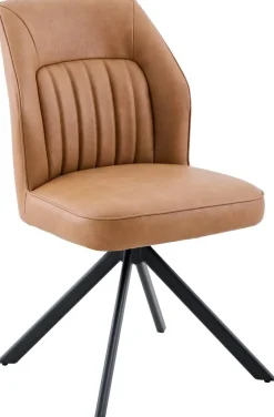 Stuhl Prizzi Cognac Kunstleder B/H/T: ca. 51x92x64 cm